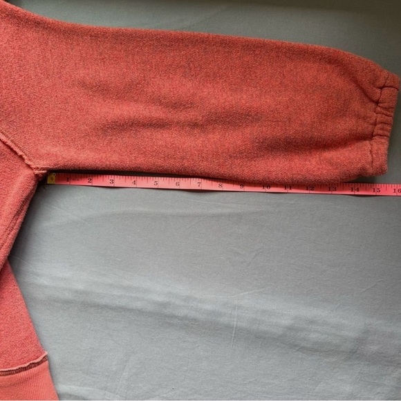 Free People cotton blend long sleeve hooded sweatshirt women’s-size M - Picture 7 of 9